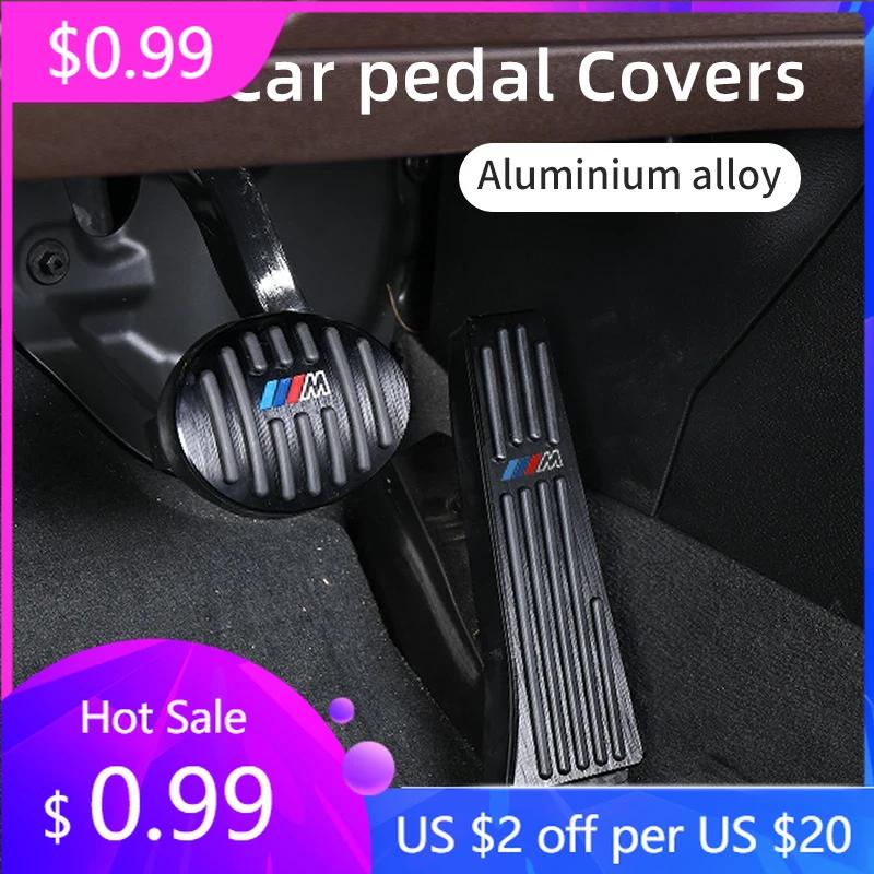 UCAT9 2025 Hot Car Brake Foot Rest Pedal Cover Alloy Rubber Gas Pedal Protector For BMW M X1 X3 X5 X6 X7 E30 E90 M3 E84 E83 F25 E91 E6