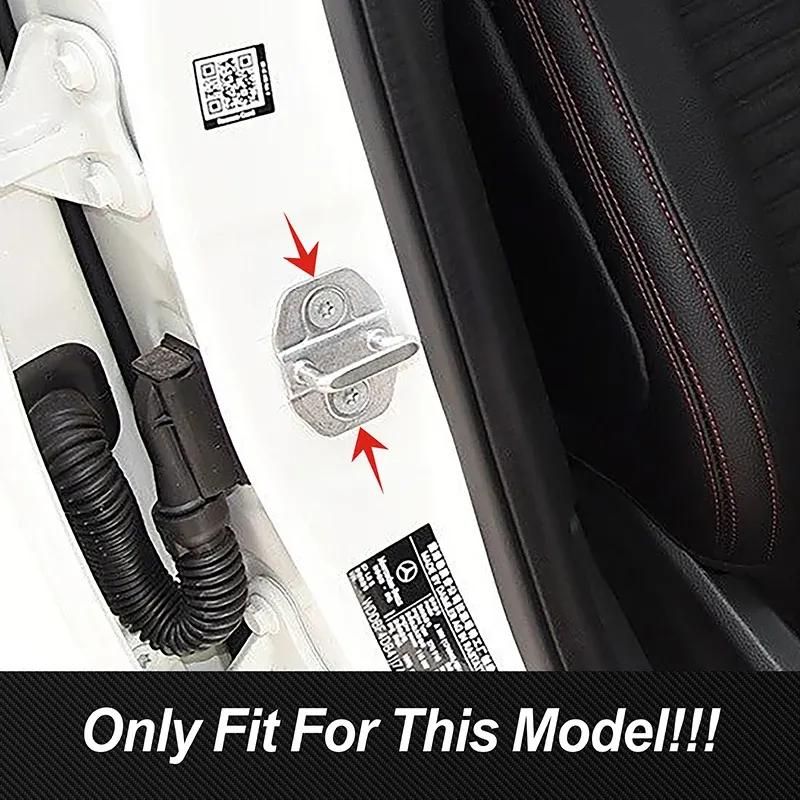 For Mercedes Benz W176 W246 W204 W212 W166 C117 X156 X204 X166 Car Door Lock Buckle Protector Cover Trim Stainless Steel Sticker