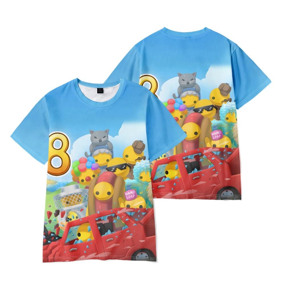 Wobbly Life Anime Printed T-shirt Men Women Casual Round Neck Short-sleeved Kid Funny Trendy Unisex Tees Tops 16 Colors