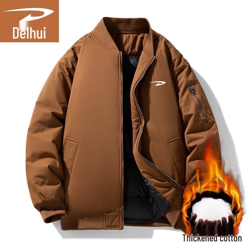 Deerhui Men's Thickened Baseball Collar Jacket