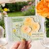 10pcs/1 lot Paper A Corner Flower Town Series Relief Embossed Flower Hand Account Collage Material