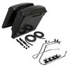 Motorcycle 5" Extended Stretched Hard SaddleBags Conversion Brackets For Harley Softail Fatboy 1984-2017