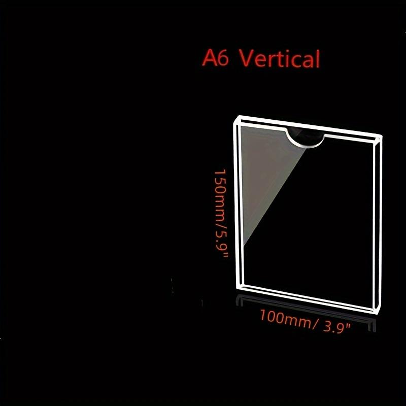 2 шт A4 A5 A6 акриловый слот для карт настенный держатель для вывески прозрачный пластик для офиса дома магазина ресторана 1279₽