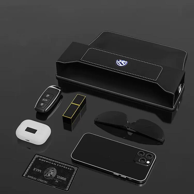 Car Seat Gap Organizer Leather Storage Box Auto Interior Accessories For VW Volkswagen Golf Polo Passat Tiguan Touran Jetta GTI