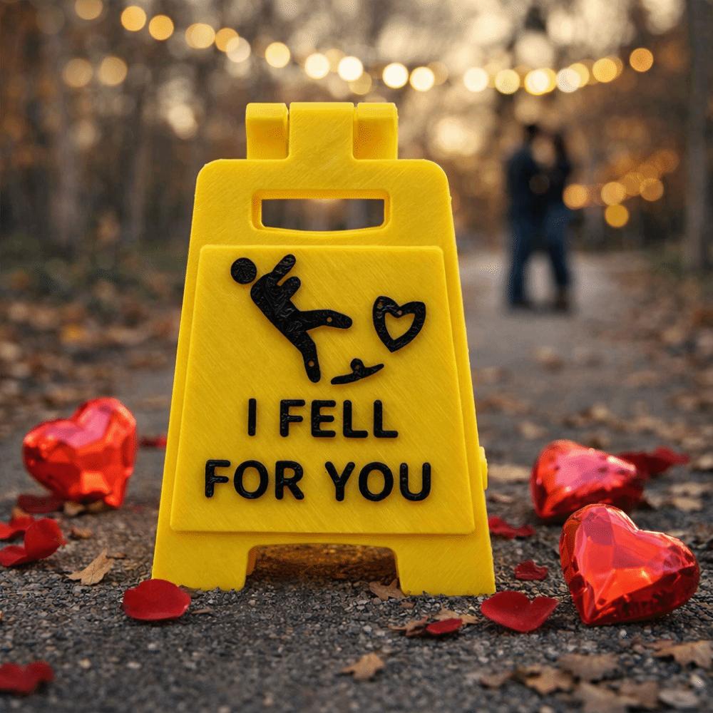 Desktop Ornament Falling In Love Signboard Mini Size Love Letter Romantic Sign  Spouse Gift