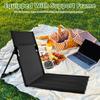 Portable Foldable Camping Chair Outdoor Garden Single Lazy Chair Backrest Cushion Picnic Folding Back Chair with Storage Bag