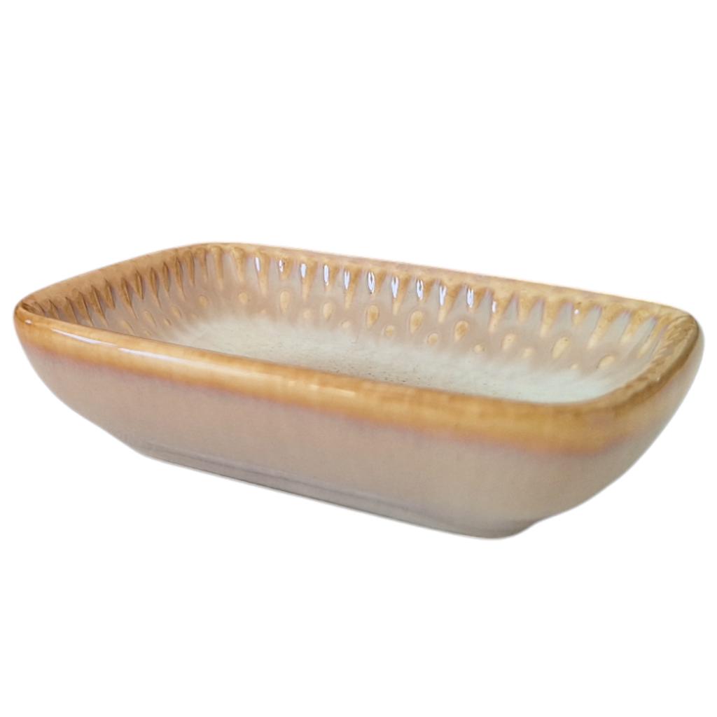 Bowl Container For Dip Sauce Rectangular Ceramic Sauce Boat 30Ml