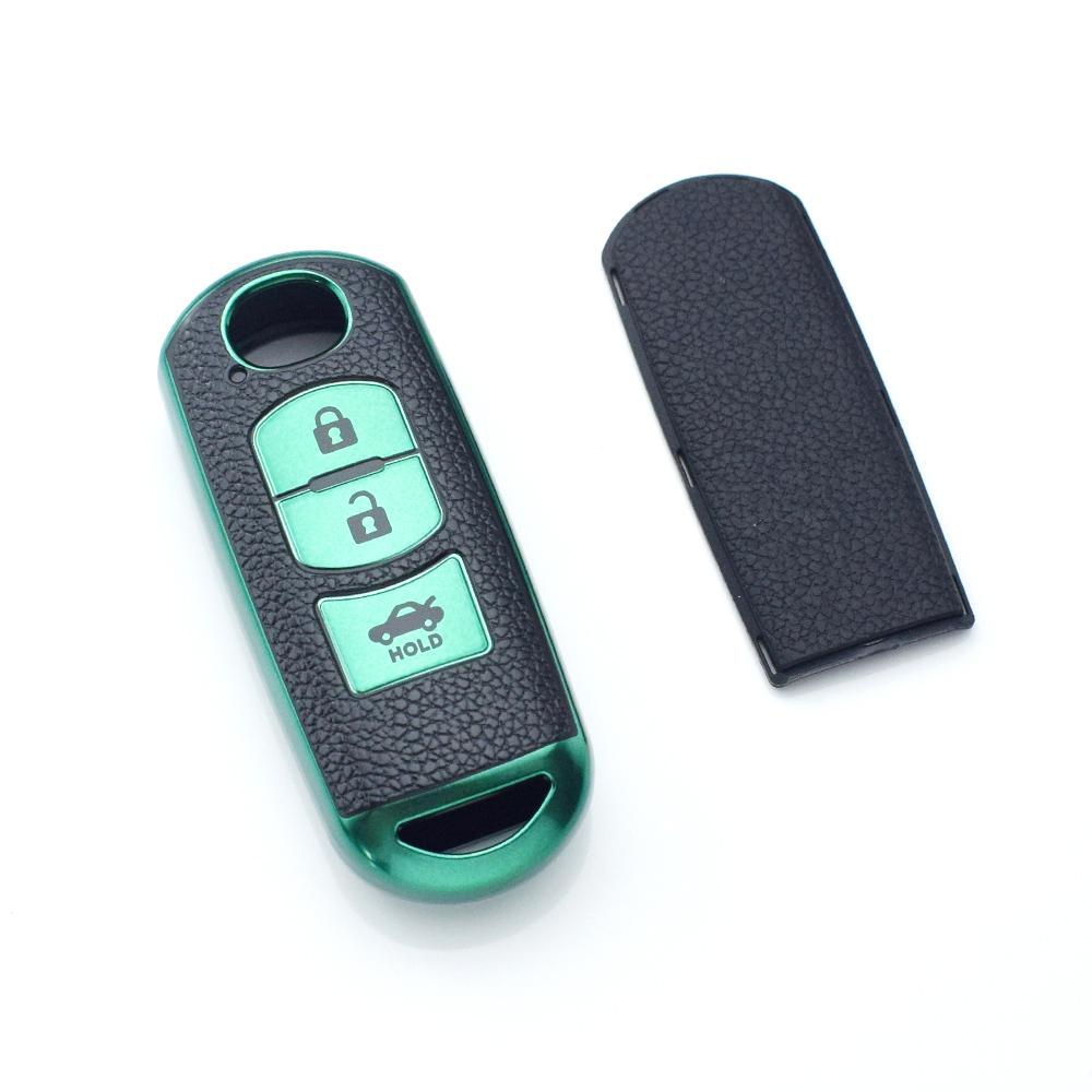 Smart 3 Buttons Car Key Fob Cover Case Auto Shell Bag Keyless Protector For Mazda 2 3 5 6 Axela Atenza CX-5 CX5 CX-7 CX-9 MX5