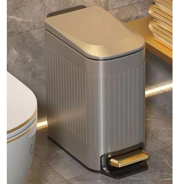 WTEMPO Kosz na śmieci ze stali nierdzewnej Krok po kroku łazienka Kuchnia Pokój dzienny Inteligentny kosz na śmieci o dużej pojemności