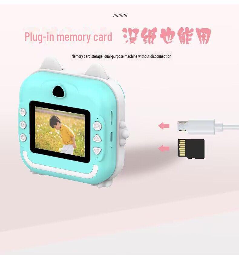 Q5 Mini Impressora Polaroid Transfronteiriça e Câmera Digital para Crianças - Impressão de Fotos em Alta Definição.