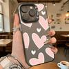 Pink Heart Pattern Hard Phone Case for Xiaomi Redmi Note 15 14 13 12 11 Pro Plus Shockproof Protective Cover