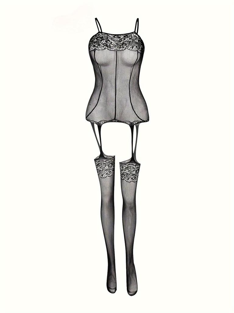 Sexy lingerie plus size pajamas flirting props uniform temptation European and American one-piece stockings