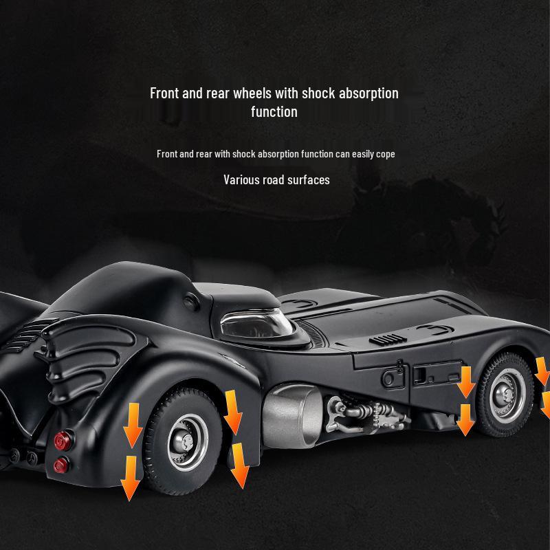 Official 1/24 Batmobile Alloy Pull-Back Model Toy