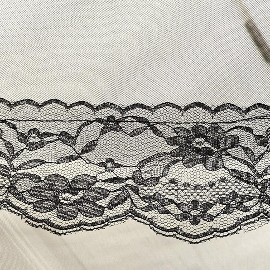 Dark Veil Lace Veils Mantilla Head Covering Wedding Hair Accessories Black Wedding Veil Headscarf Lace Black Veil