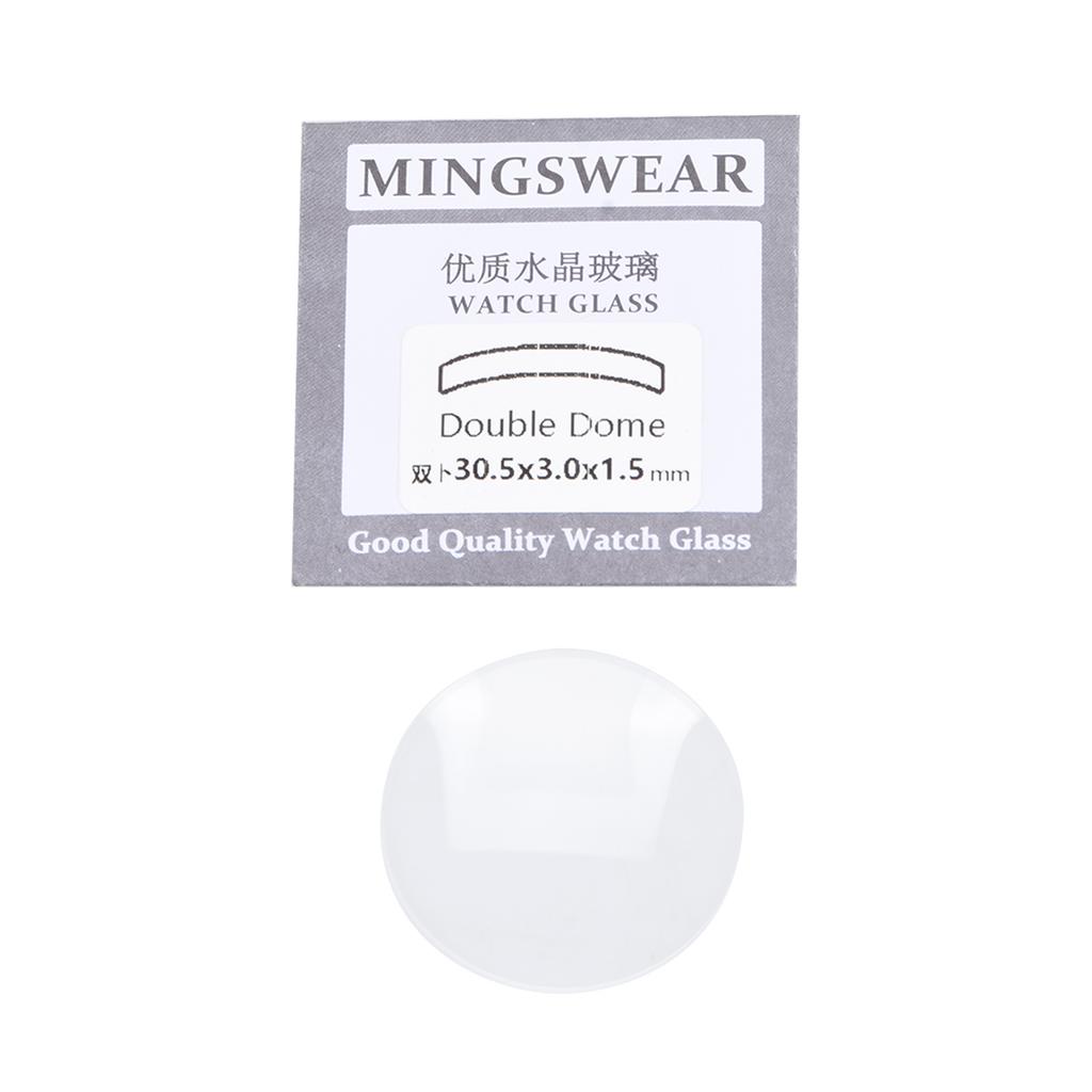 1.5mm Thick Double Domed Mineral Watch Crystal 30-38mm Diameter Concave Glass Protector Protective Film Watch Accessories