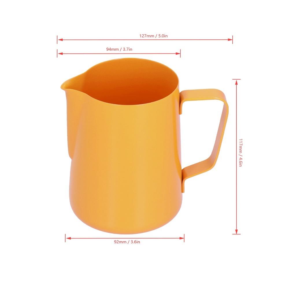 600ml Capacity Milk Frothing Jug Pointed Spout Stainless Steel Frothing Pitcher  Latte Art