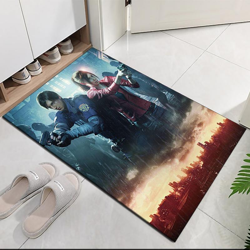 Resident Evil Printed Carpet, for Office Chair Living Room Bedroom Kitchen Room Decor Gifts.