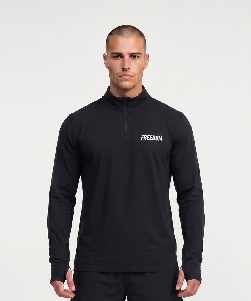 FREEDOM Essential Active Half-Zip (Black)