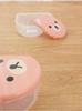 4 PIECES/SETS FOR CHILDREN Plastic Cartoons Cute Bento Box Japanese Full Storage Container For Children Student Kitchen Microwave Kitchen Microwave Lu