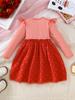 Cartoon Print Baby Dress