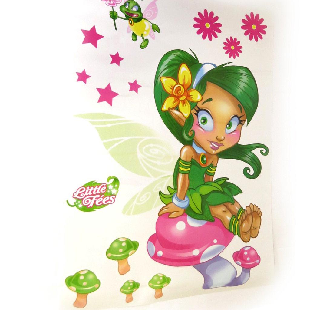 Les Trésors De Lily [L2475] - Planche de stickers 'Fairy Dreams' vert (50x70 cm)