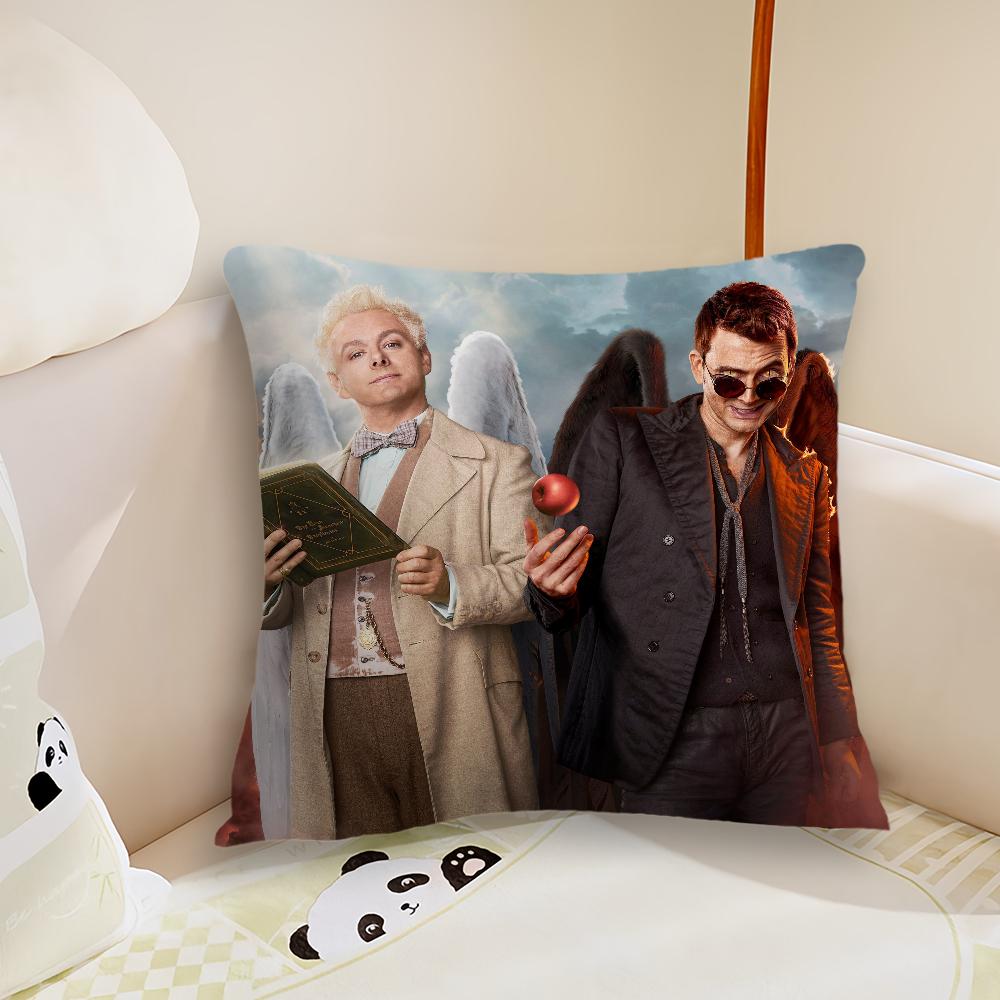 Tv Good OOmens angel cushion cover Pillow Case Plush Fabric Soft Double Sided Print Sofa Cushion Cover Throw Pillow Covers