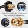 10FT Propanadapter Slang 1lb till 20lb Adapter Konverterar Gasslang Läckagesäker Propanvärmare Adapter för Utomhus Weber Q, Coleman G