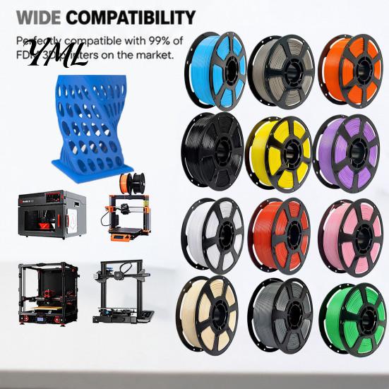 Precise Printing Filament PETG 3D Printer Filament, 1.75mm Weather-Resistant High Toughness Professional Accessories for DIY Projects, Models