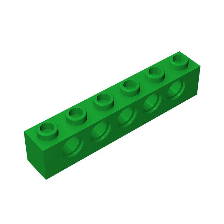 100pcs Technology 3894 Brick 1x6 with Hole Thick Bricks Model Building Blocks Compatible Accessories Parts Mechanical Science