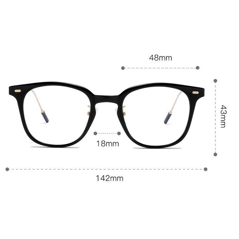 for Women Men Anti Blue Rays Oval Myopic Eyeglasses 1.56 Single Myopic Lens Prescription Lens Spectacles Diopter 0 -0.5 -0.75 To -6.0