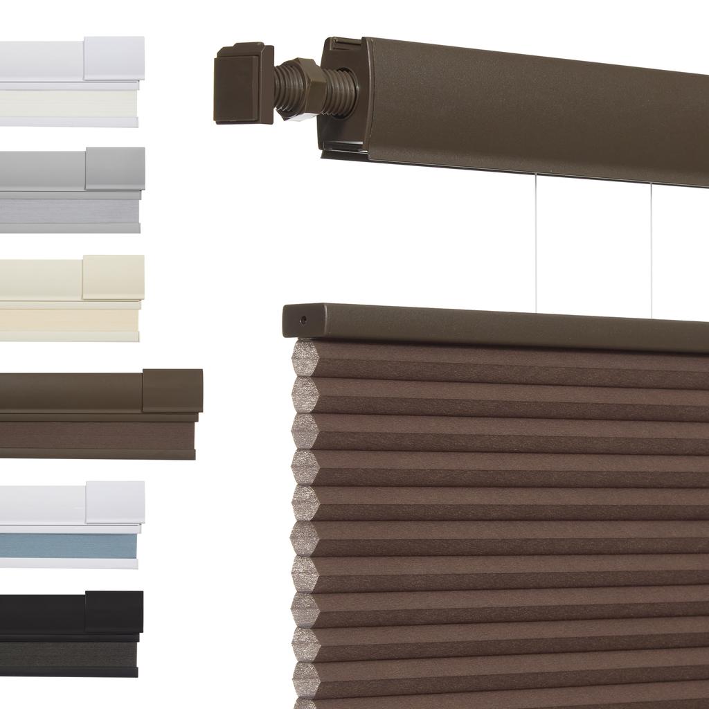 No Tools No Drill Top Down Bottom Up Honeycomb Blinds for Windows, 1" Cell Fabric Cordless Thermal Insulated Noise Reduction