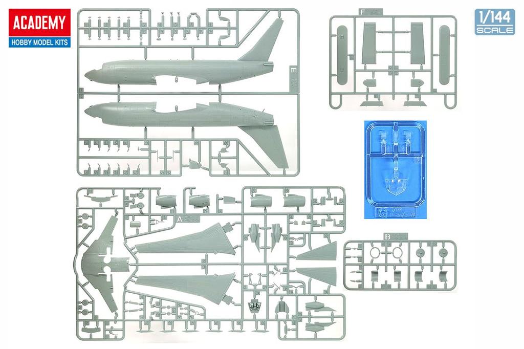 Academy 1/144 E-737 Peace Eye Airborne Warning and Control Aircraft Plastic Model Kit 12651 (Airplane)