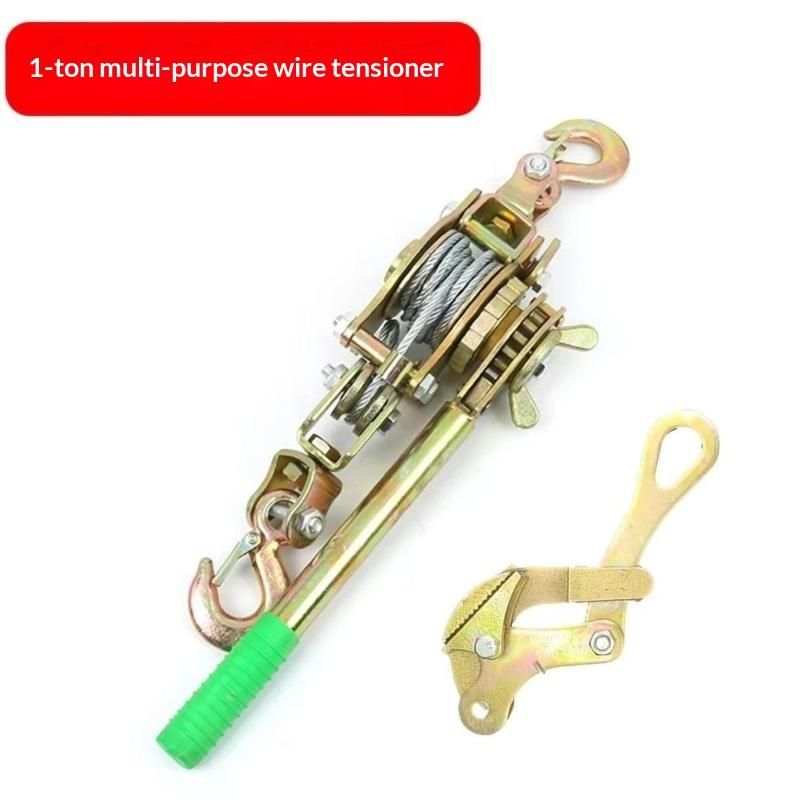 1-2T Tensioner High Carbon Steel Thickened Gear Rope Tensioner Multi Functional Manual Steel Wire Fastener For Car Cargo