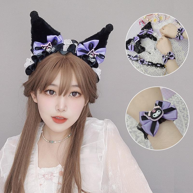 Simulation Plush Ears Hair Accessories Lolita Headgear Cosplay Comic Show Props Cute Rice Headband