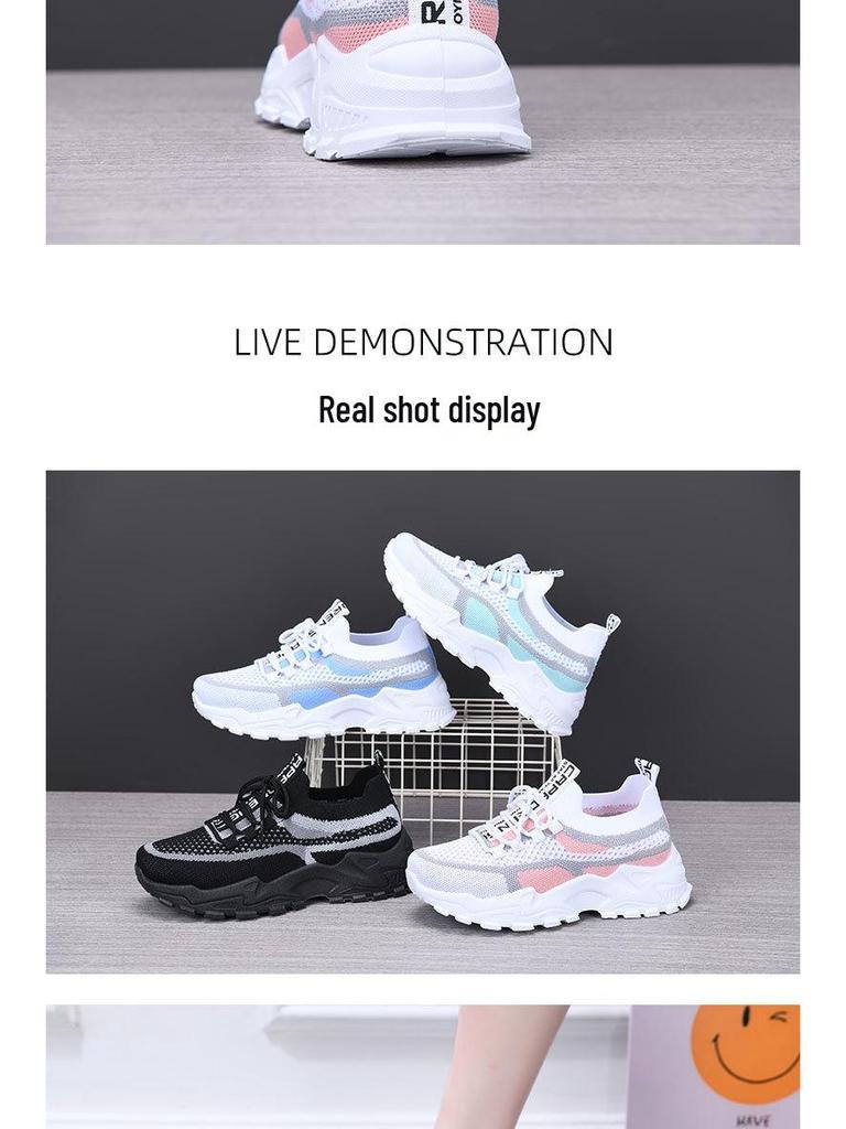 Dicke Sohle Damen Freizeitsneakers zum Einkaufen und Laufen - Neue Mode Studenten Schuhe von TEMU