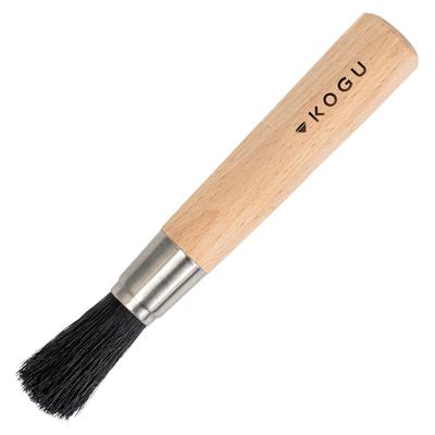 KOGU Koffiemolen Borstel, 14,5cm, voor Molenreiniging, Laag-Statische Borstel met Anti-Rol Driehoekige Handgreep, Staat Rechtop, Reiniging, Koffieresten,