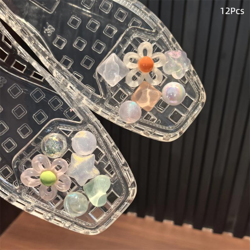 

1 комплект Корейские туфли Продвинутый ручной работы Бисерный цветок Жемчужный бант Пайетки Съемные украшения для обуви Аксессуары