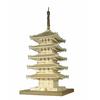 Woody Joe 1/75 Scale Kofuku-ji Temple Five-Story Pagoda Wooden Model Assembly Kit