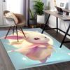 1pc Anime Cute Bunny Chair Mat Office Desk Pad with Moon and Stars Design, Non Slip Carpet for Home Decor