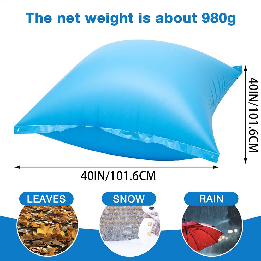 

PVC Pool Winter Pillow 1PC Heavy-Duty Ice Prevention Support for Inground Pool, Cold Weather Protection & Storage Aid