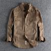 Veelkleurig Retro Streep Shirt Heren Lange Mouw Lente Herfst Mode Dagelijks Gekleed Werkkleding Shirt
