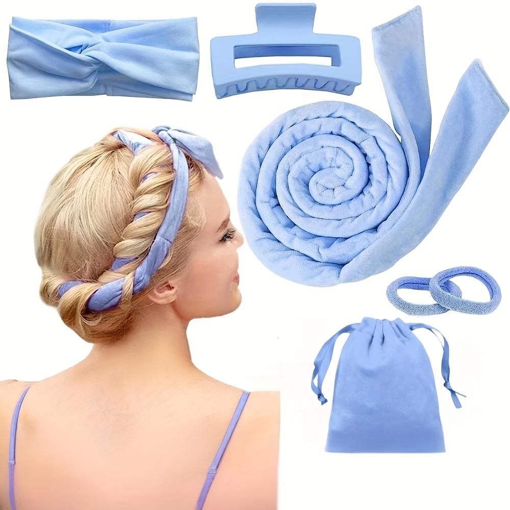4/6/13PCS Styling Kit -Heatless Silk Curler with Sleeping Mask and Shower Cap for Women and Girls Beauty Kit for Travel and Home