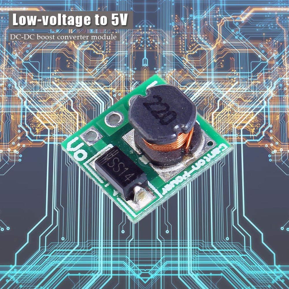 1.5V 1.8V 2.5V 3V 3.3V 3.7V 4.2V to 5V DC-DC Step Up Power Module Voltage Boost Converter Board 0.9-5V to 5V 5PCS