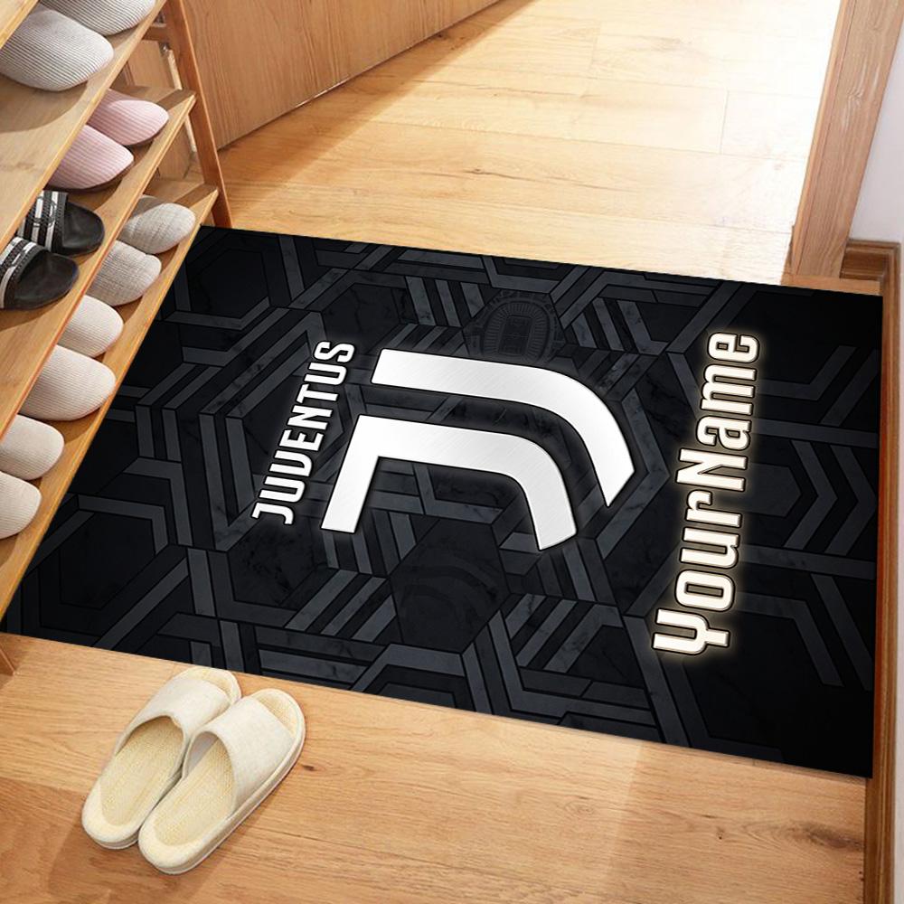 Juventus Customized Name Floor Rug Office Rug Perfect for Dining Room Game Room Outdoor Decorate Room Anti-slip Rug Decorate Offices Spiritual Gift