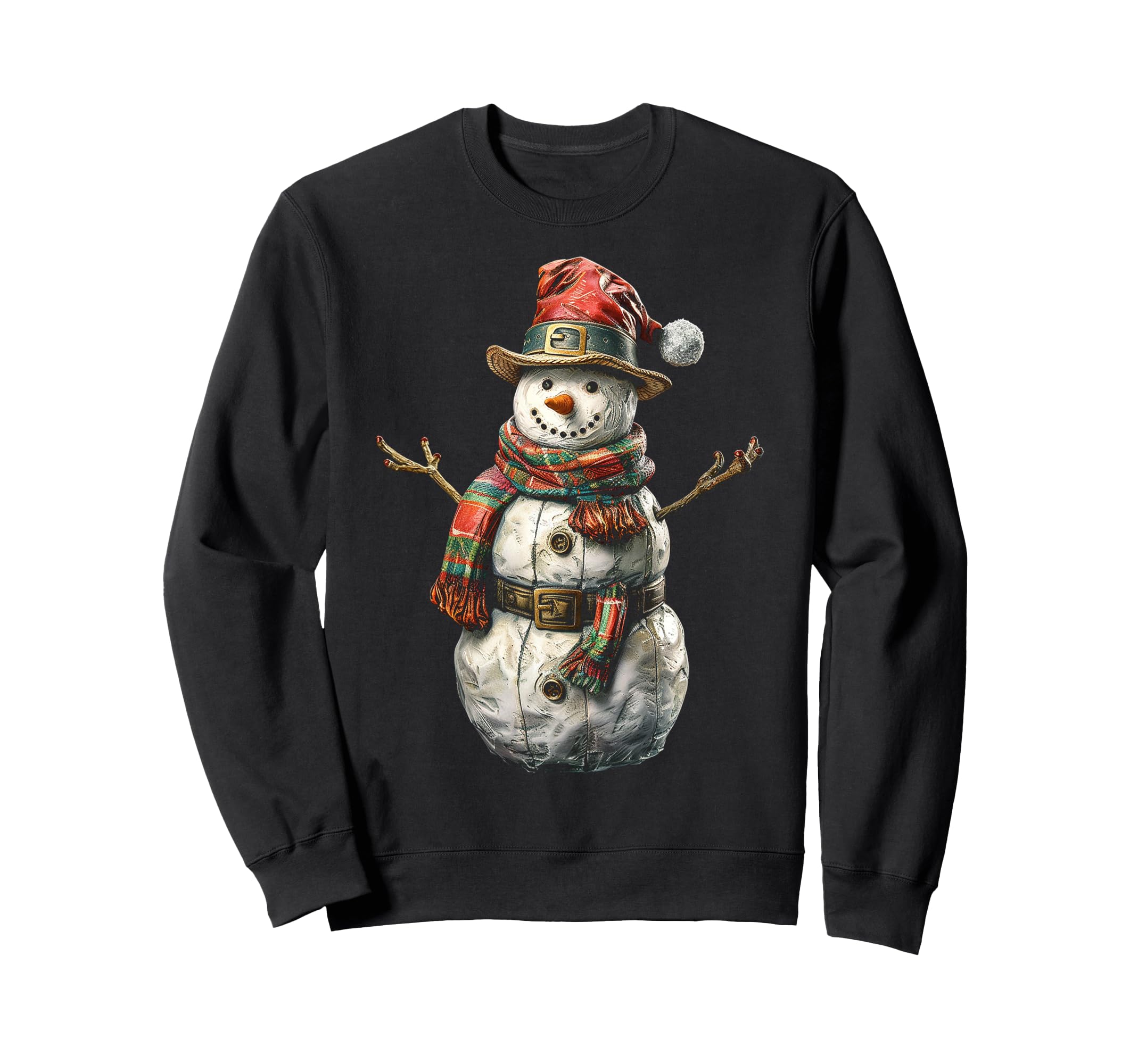 

Snowman Christmas motif artwork family snowman sweatshirt X-Mas чёрный