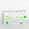 Acrylic Check Bubble Level Tool Pocket Mini Level Tool with 90°/180° Level Bubbles Construction Tool Magnetic Base