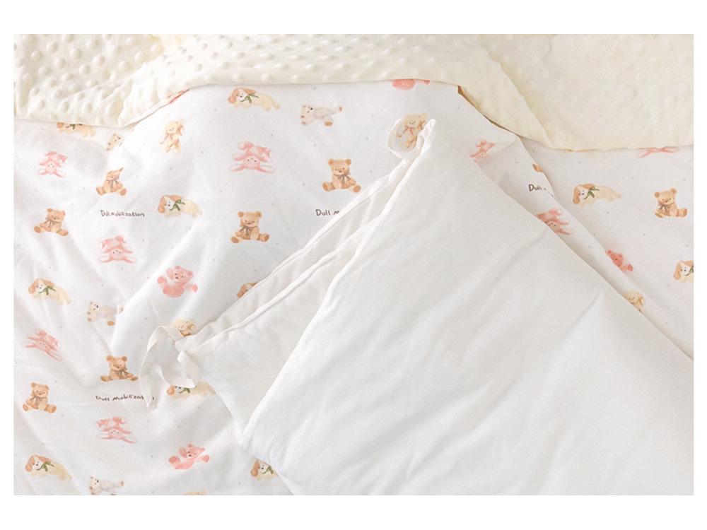 Dicke waschbare Samt-Babydecke für Herbst und Winter, herausnehmbarer Kern, ideal für den Kindergarten