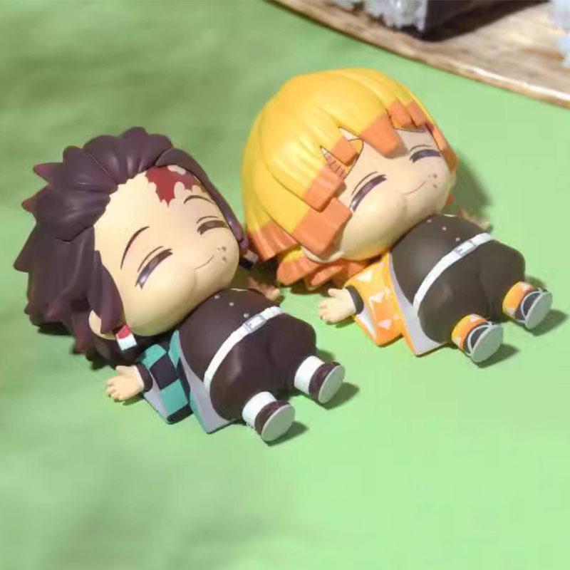 6 Stylů Anime Komiksy Útulný Sytý Demon Slayer Akční Figurka Kamado Tanjirou Nezuko Zenitsu PVC Figurka Model Hračka Sběratelský Dárek