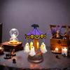 Ghostly Carousel Night Light Halloween Light Up Ghost Night Lamp Festive Atmosphere Spooky Lamp Decor for Bedroom