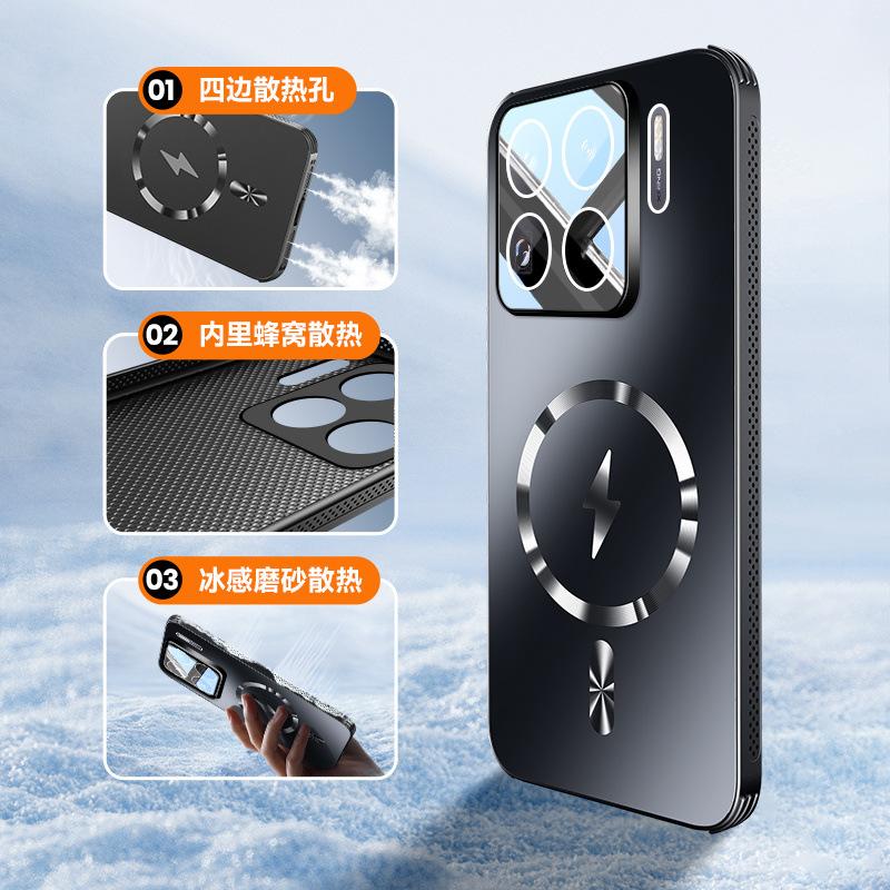 Applicable To Xiaomi 11SPro Mobile Phone Case, New Pro Matte Lens, All-inclusive Magnetic Suction Airbag, Anti-drop Cover, Male